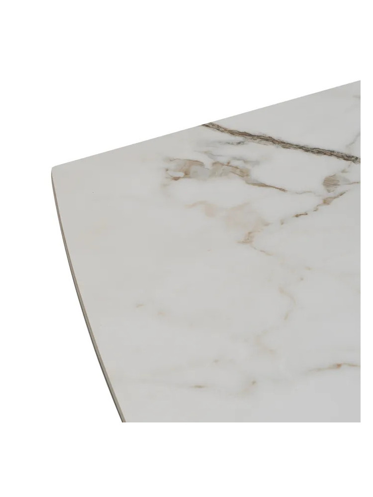 HISPANIA MARMOLADA mesa comedor extensible beige-negro