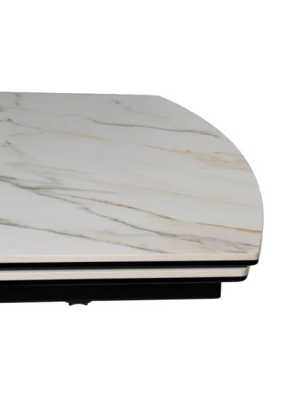 HISPANIA MARMOLADA mesa comedor extensible beige-negro