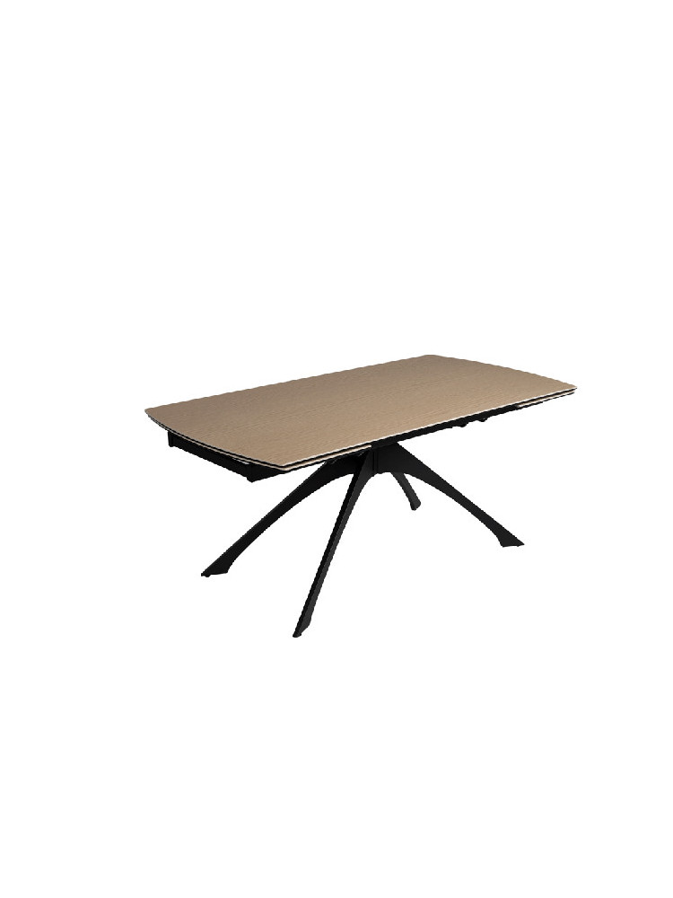 HISPANIA NATURAL-NEGRO mesa comedor extensible
