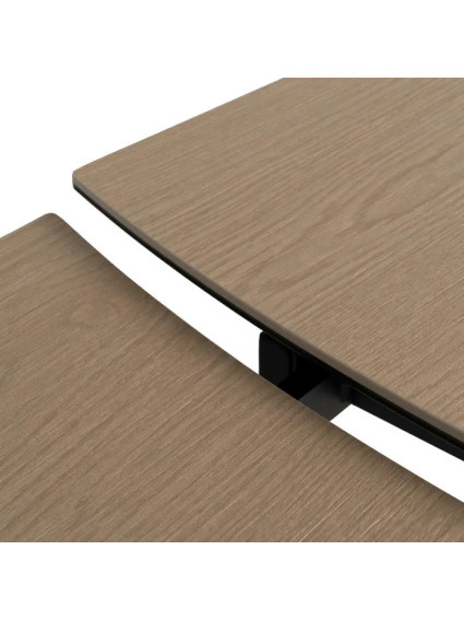 HISPANIA NATURAL-NEGRO mesa comedor extensible
