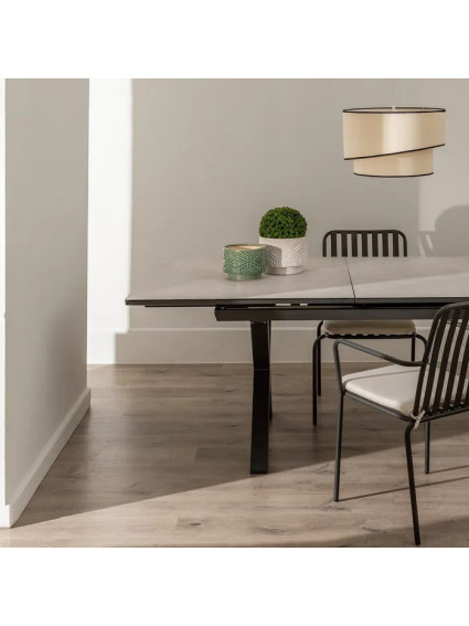 BELMIRA BLANCA mesa comedor extensible