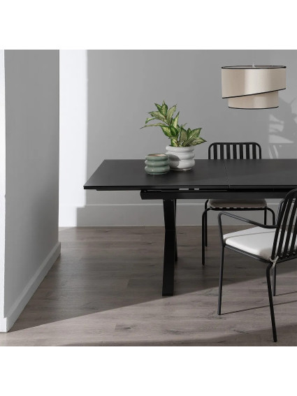 BELMIRA ANTRACITA mesa comedor extensible
