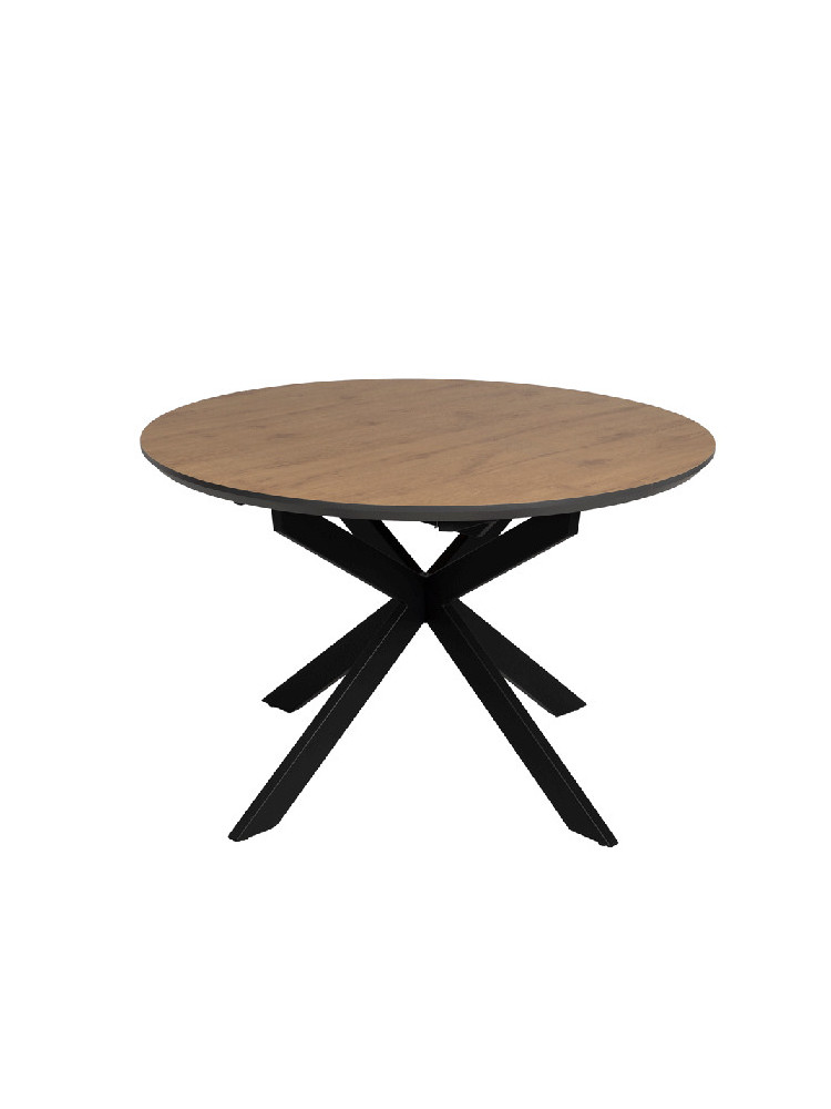BRICEÑO mesa comedor extensible natural-negro BRICEÑO mesa comedor extensible natural-negro