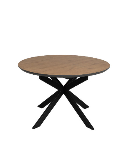 BRICEÑO mesa comedor extensible natural-negro