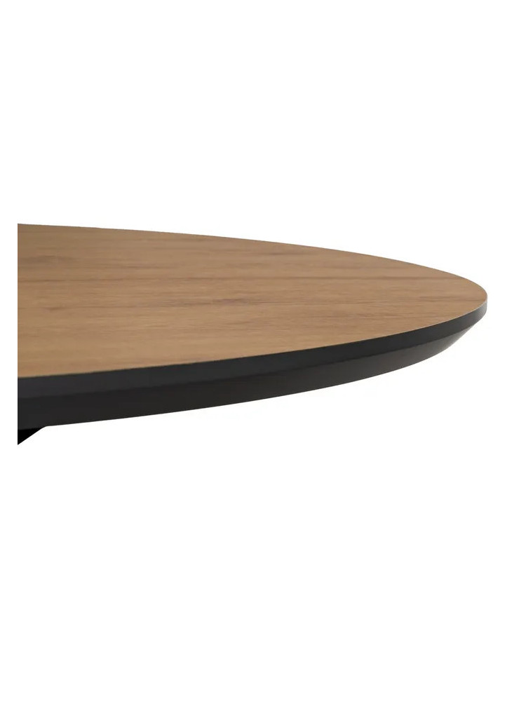 BRICEÑO mesa comedor extensible natural-negro