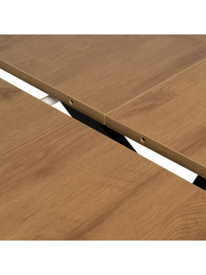 BRICEÑO mesa comedor extensible natural-negro