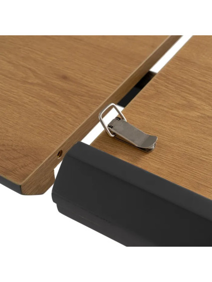 BRICEÑO mesa comedor extensible natural-negro