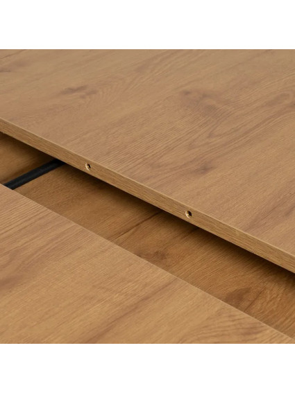 BRICEÑO mesa comedor extensible natural-negro