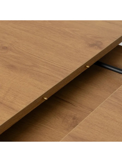 BRICEÑO mesa comedor extensible natural-negro
