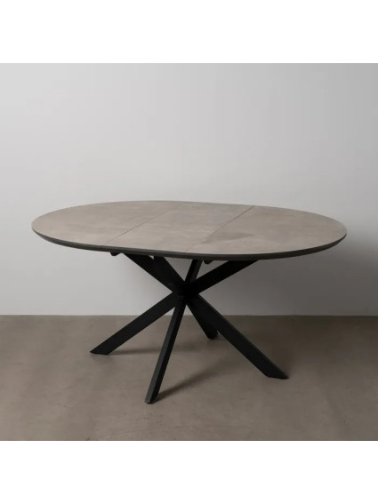 BRICEÑO mesa comedor extensible gris-negro
