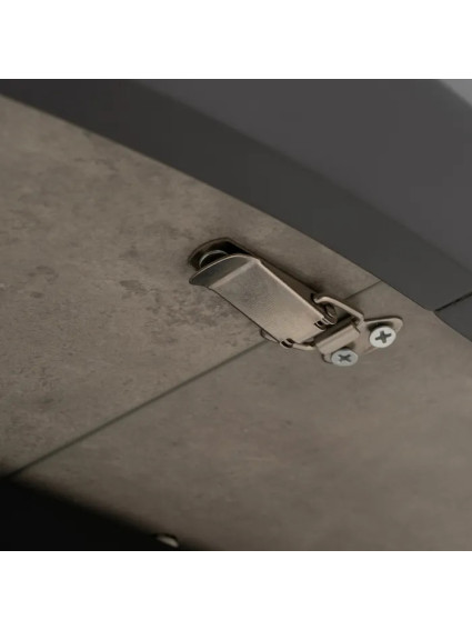 BRICEÑO mesa comedor extensible gris-negro