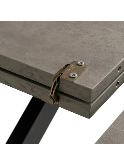 BRICEÑO mesa comedor extensible gris-negro