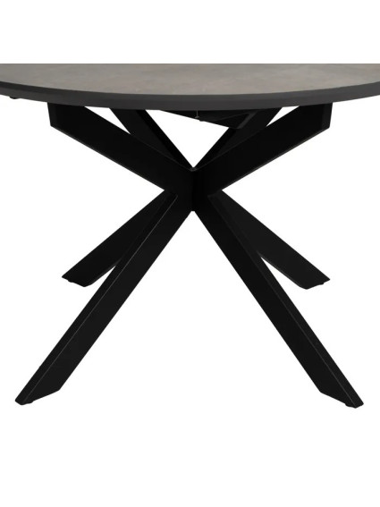 BRICEÑO mesa comedor extensible gris-negro