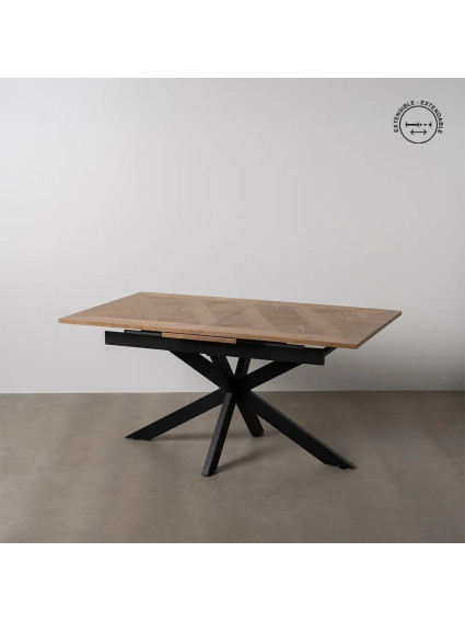 MONTEBELLO mesa comedor extensible natural-negro