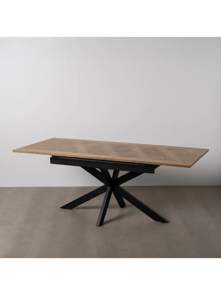 MONTEBELLO mesa comedor extensible natural-negro
