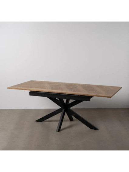 MONTEBELLO mesa comedor extensible natural-negro