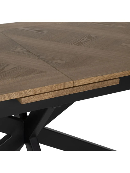 MONTEBELLO mesa comedor extensible natural-negro