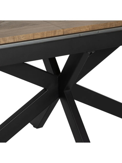 MONTEBELLO mesa comedor extensible natural-negro