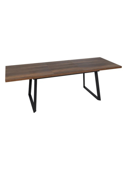 BERISSO mesa comedor extensible marrón metal