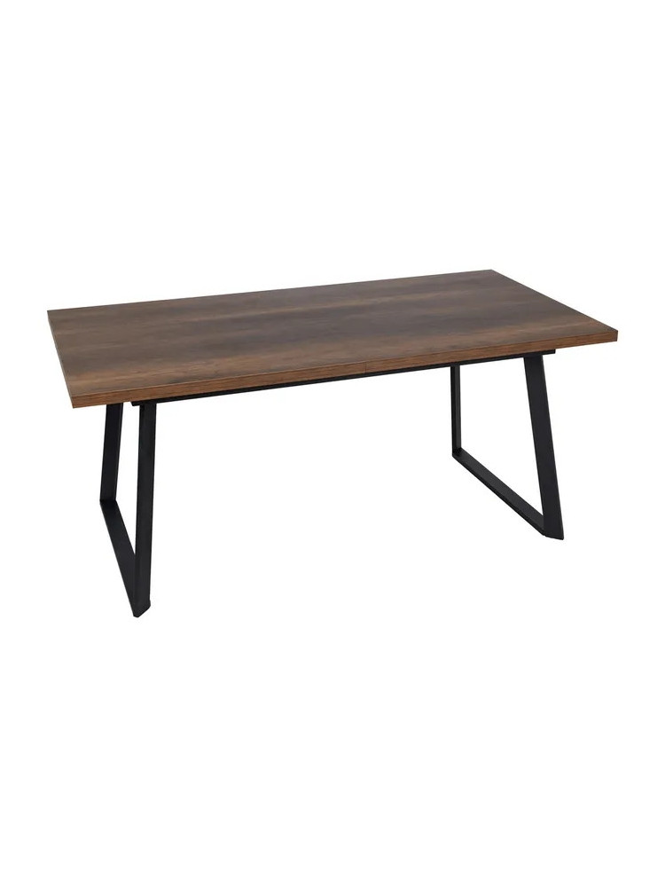 BERISSO mesa comedor extensible marrón metal