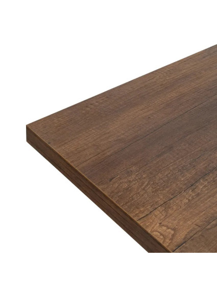 BERISSO mesa comedor extensible marrón metal