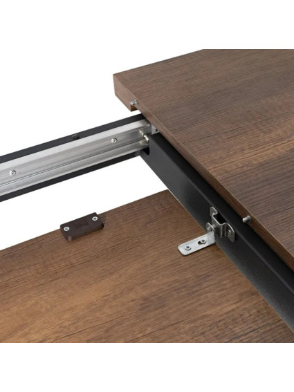 BERISSO mesa comedor extensible marrón metal