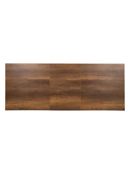 BERISSO mesa comedor extensible marrón metal