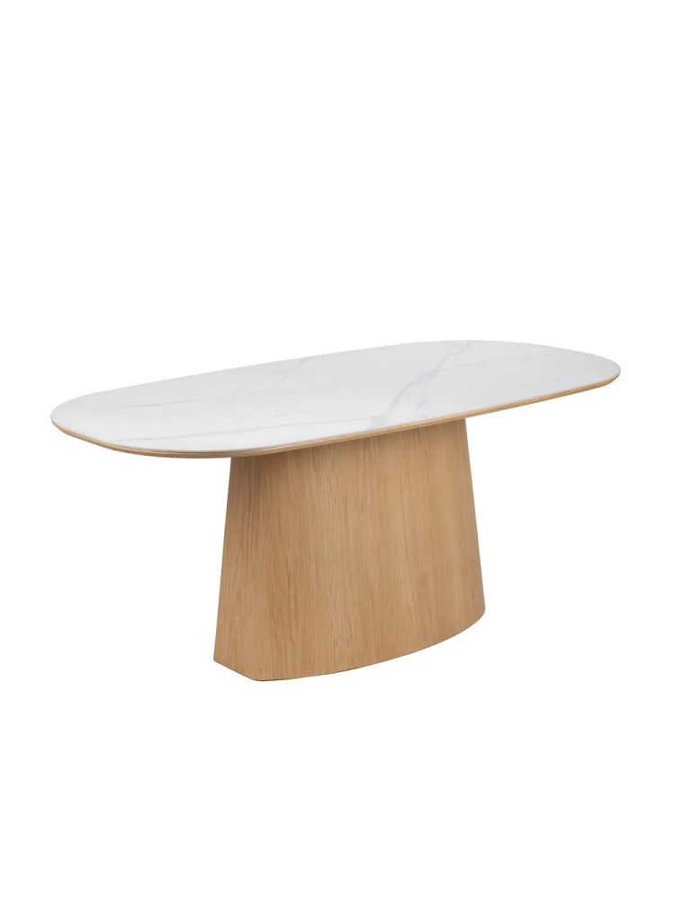 BUENOS AIRES mesa comedor natural-DM-cerámica BUENOS AIRES mesa comedor natural-DM-cerámica
