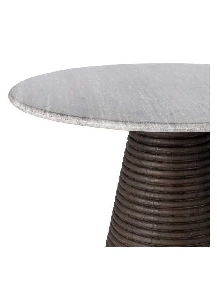 MARISTELA mesa comedor mármol-madera