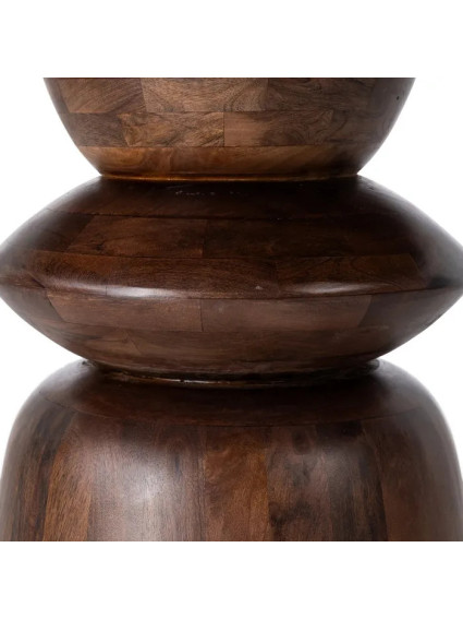 ROXANA comedor mármol-madera oscura