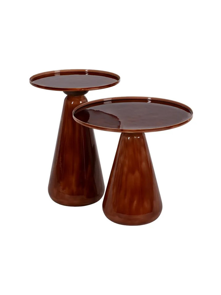 AGUAMARGA  set de dos mesas auxiliar