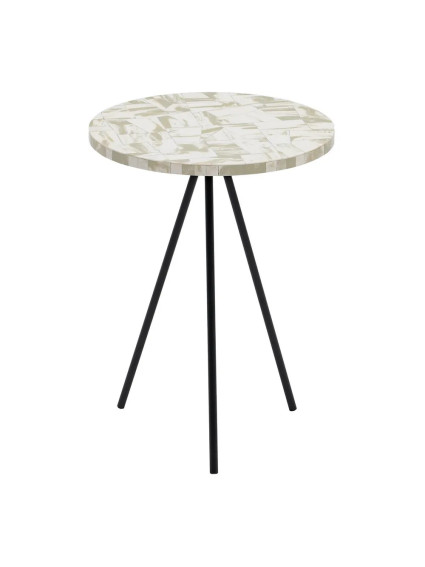 BELMEZ mesa auxiliar beige-negro