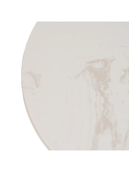 CARDEÑA grande mesa auxiliar oro blanco-mármol