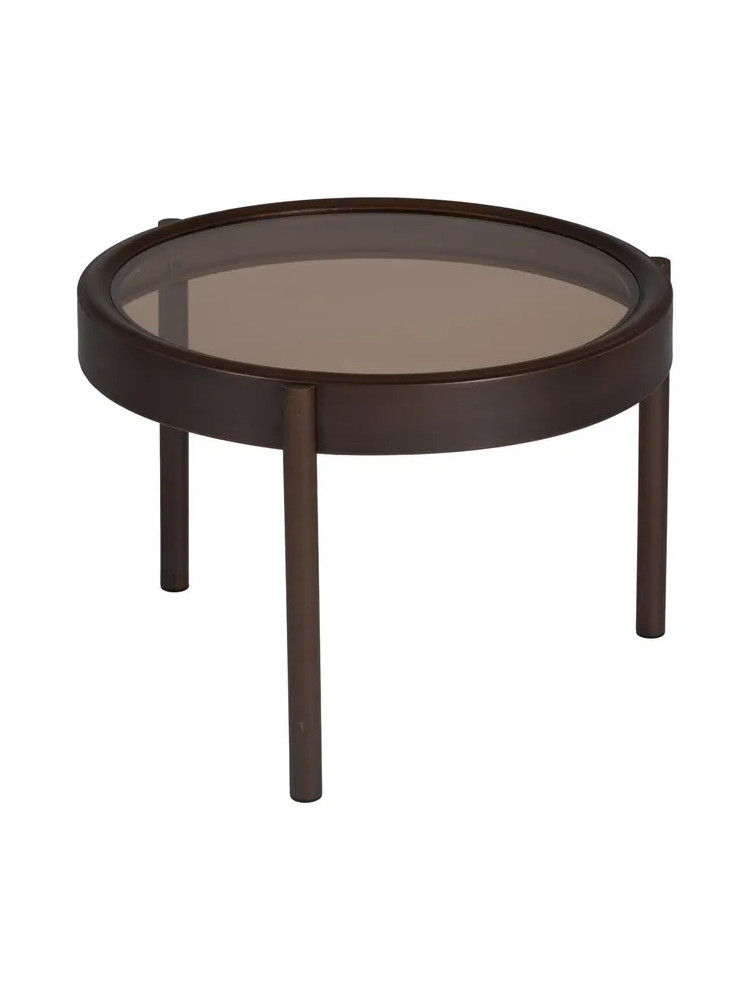 GRANJUELA mesa auxiliar metal-cristal