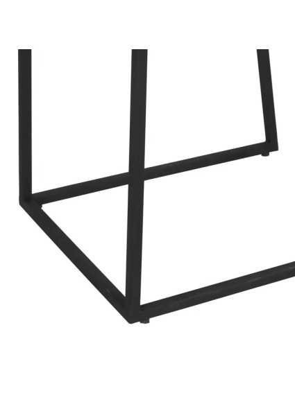 LUCENA set 2 mesas crema-marrón mármol