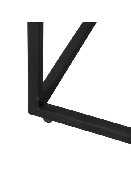 LUCENA set 2 mesas crema-marrón mármol