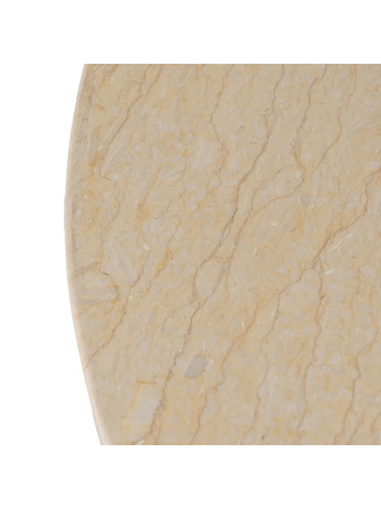 MONTILLA mesa auxiliar beige-negro metal-mármol