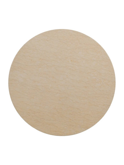 MONTILLA mesa auxiliar beige-negro metal-mármol