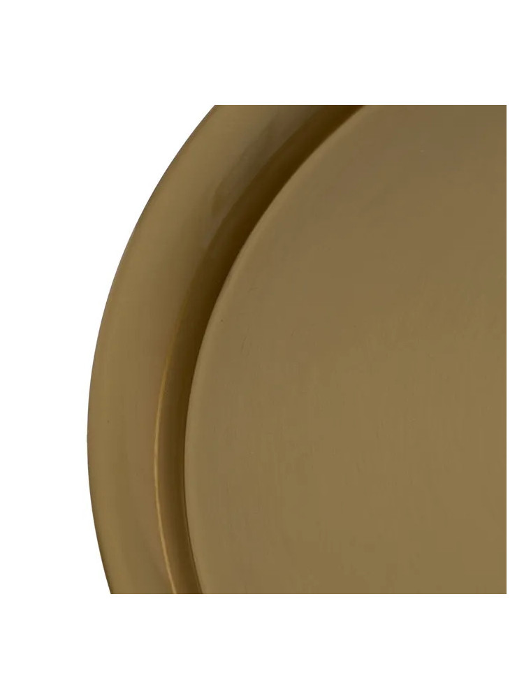 VILLARALTO mesa auxiliar blanco-oro metal