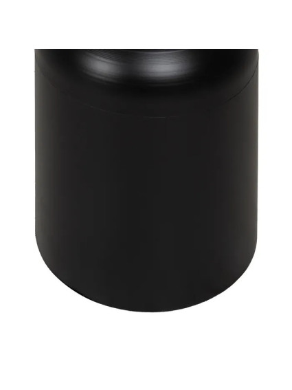 MORILES baja mesa auxiliar negro metal-mármol