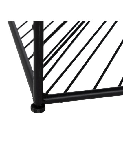 MONTEMAYOR mesa centro negra metal-cristal