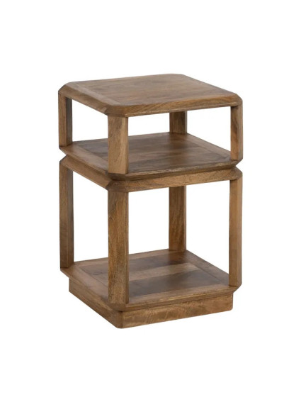 PEREIRA mesa auxiliar marrón madera de mango