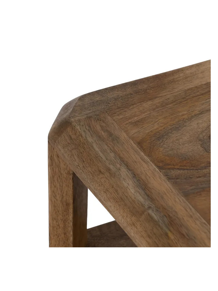 PEREIRA mesa auxiliar marrón madera de mango