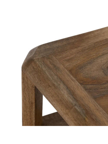 PEREIRA mesa auxiliar marrón madera de mango