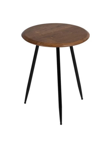 BURITACÁ pequeña 40x40 mesa auxiliar negro-madera