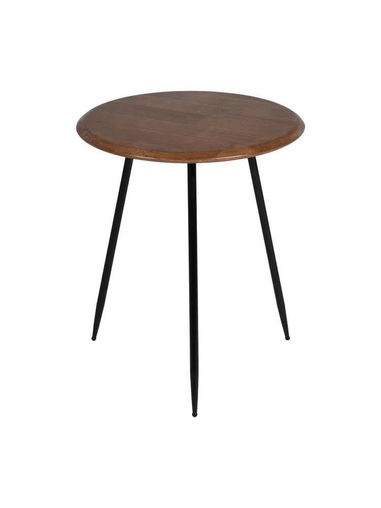 BURITACÁ grande 50x50 mesa auxiliar negro-madera