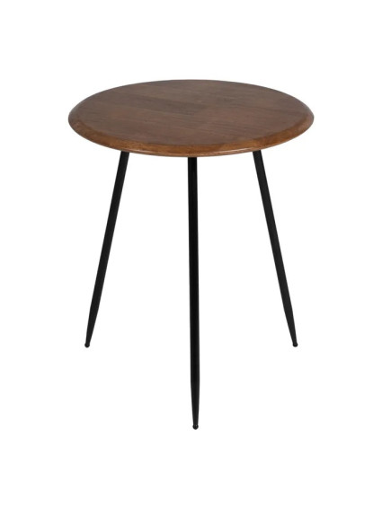 BURITACÁ grande 50x50 mesa auxiliar negro-madera