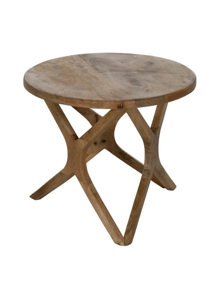 MARINILLA  grande 60x60 mesa auxiliar madera de mango