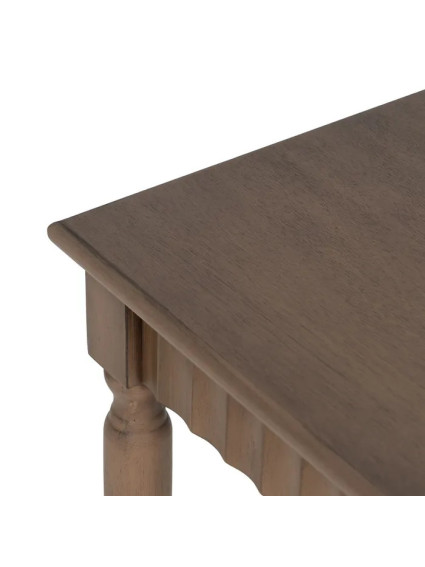 ANTIOQUIA cuadrada 36x36 mesa auxiliar marrón madera