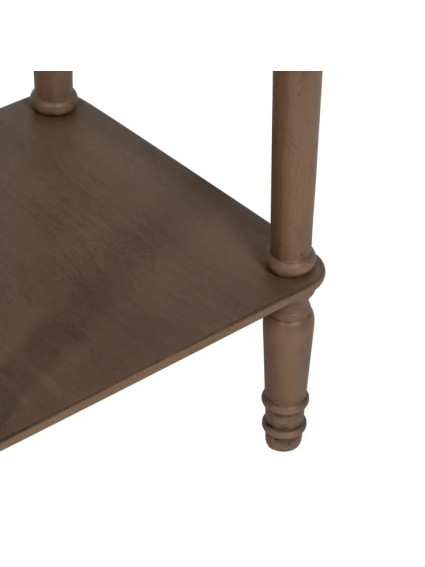 ANTIOQUIA cuadrada 36x36 mesa auxiliar marrón madera